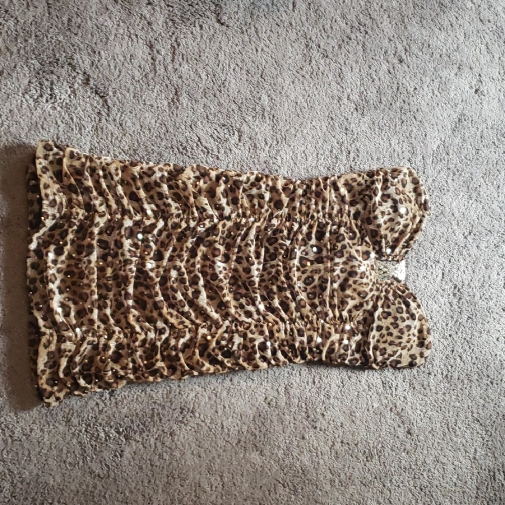 Mini cheetah print dress